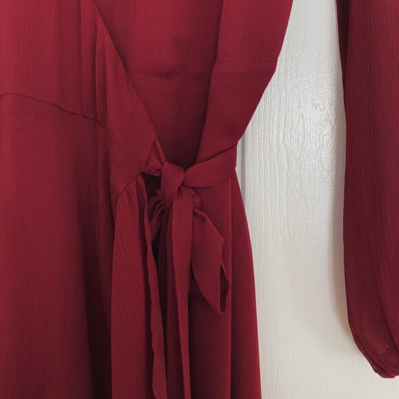 WAYF Ruffle Wrap Maxi Dress - Picture 4 of 9